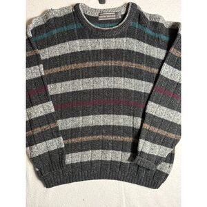 Vintage David Taylor Sweater Men's Size Large Stripes